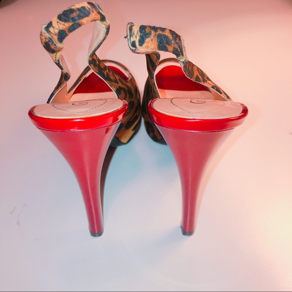 Guess animal print stiletto heel SZ 71/2 - Picture 5 of 8